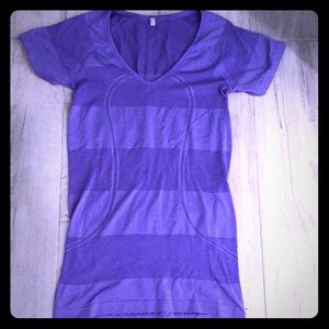 Purple Run Swiftly Lululemon Size 6 Shirt